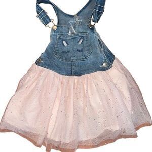 Size 3T girls  Oshkosh dress Jean overalls